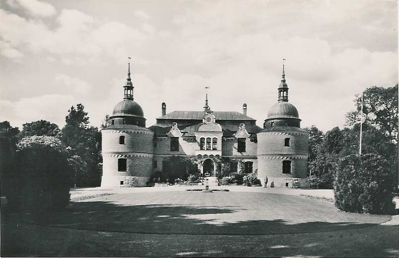 Rockelstad slott gårdsfasad ca 1930
